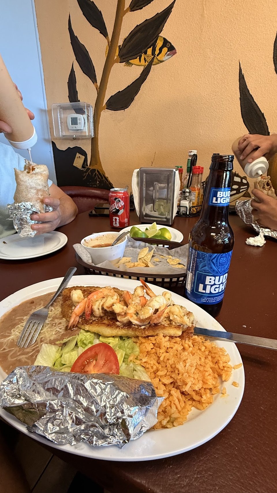 Small plates, tacos, and cocktails on menu.
